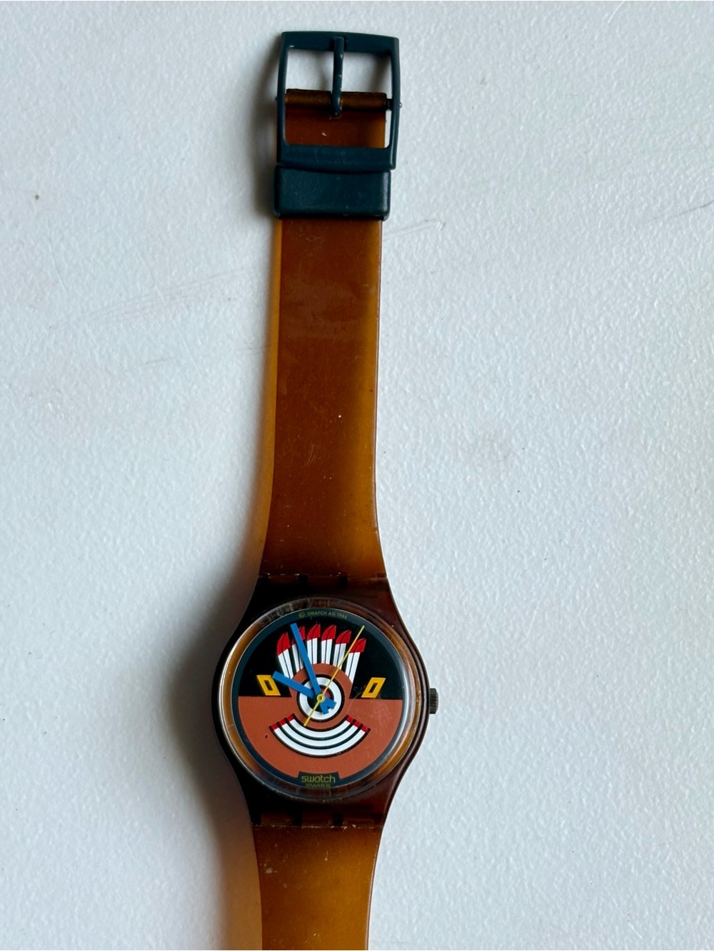 Unused  SWATCH GF100 Ruffled Feathers - Picture 3 of 10